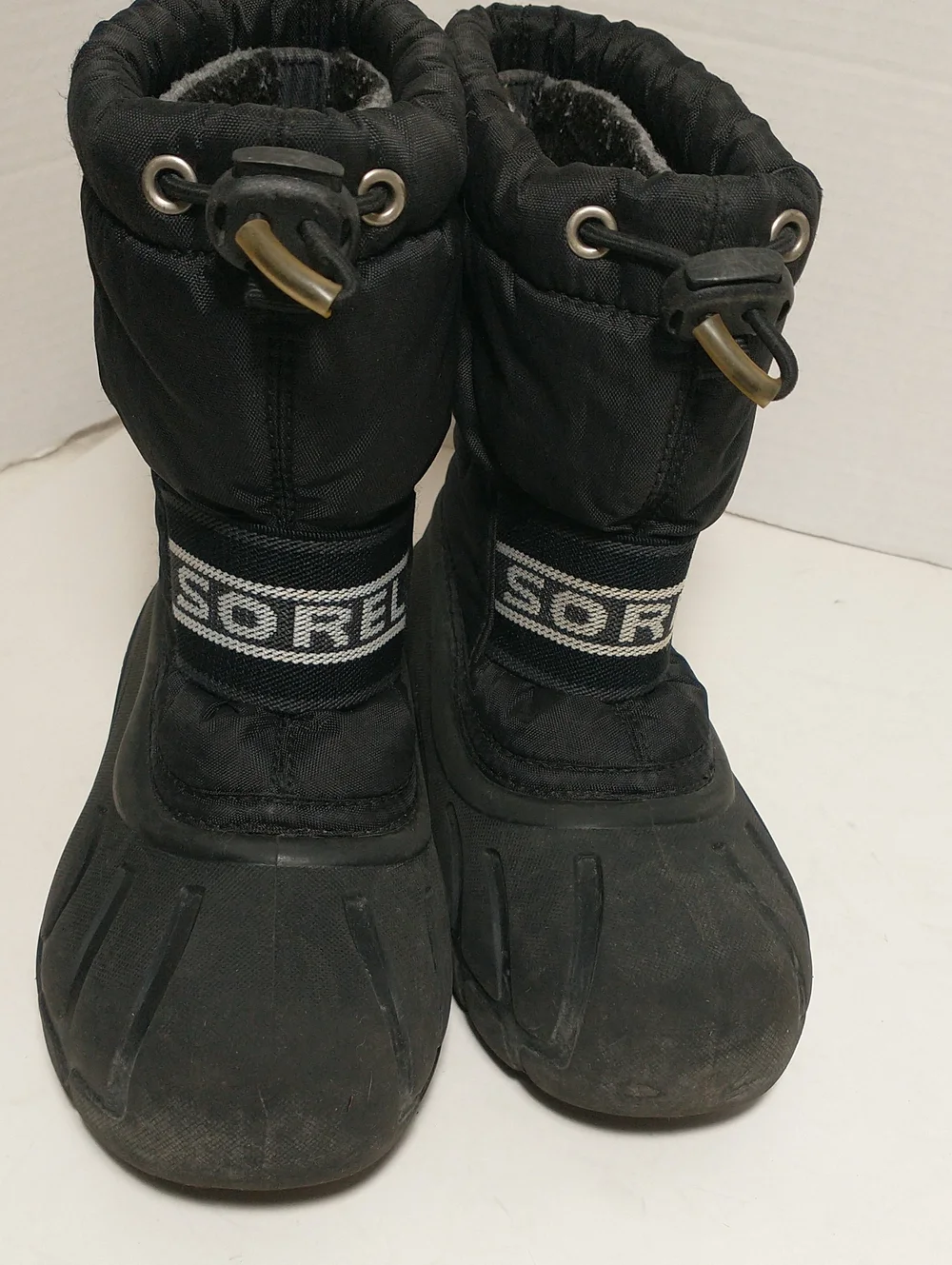 Sorel Cub Winter Boots, Waterproof / Warm, Size 12, Black, Removable Felt Liners